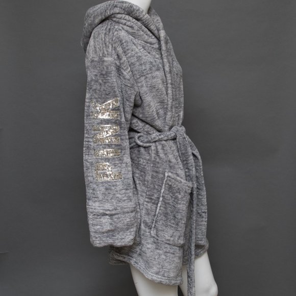 Victoria's Secret Gray Size XS Belted Short Robe - Picture 5 of 9